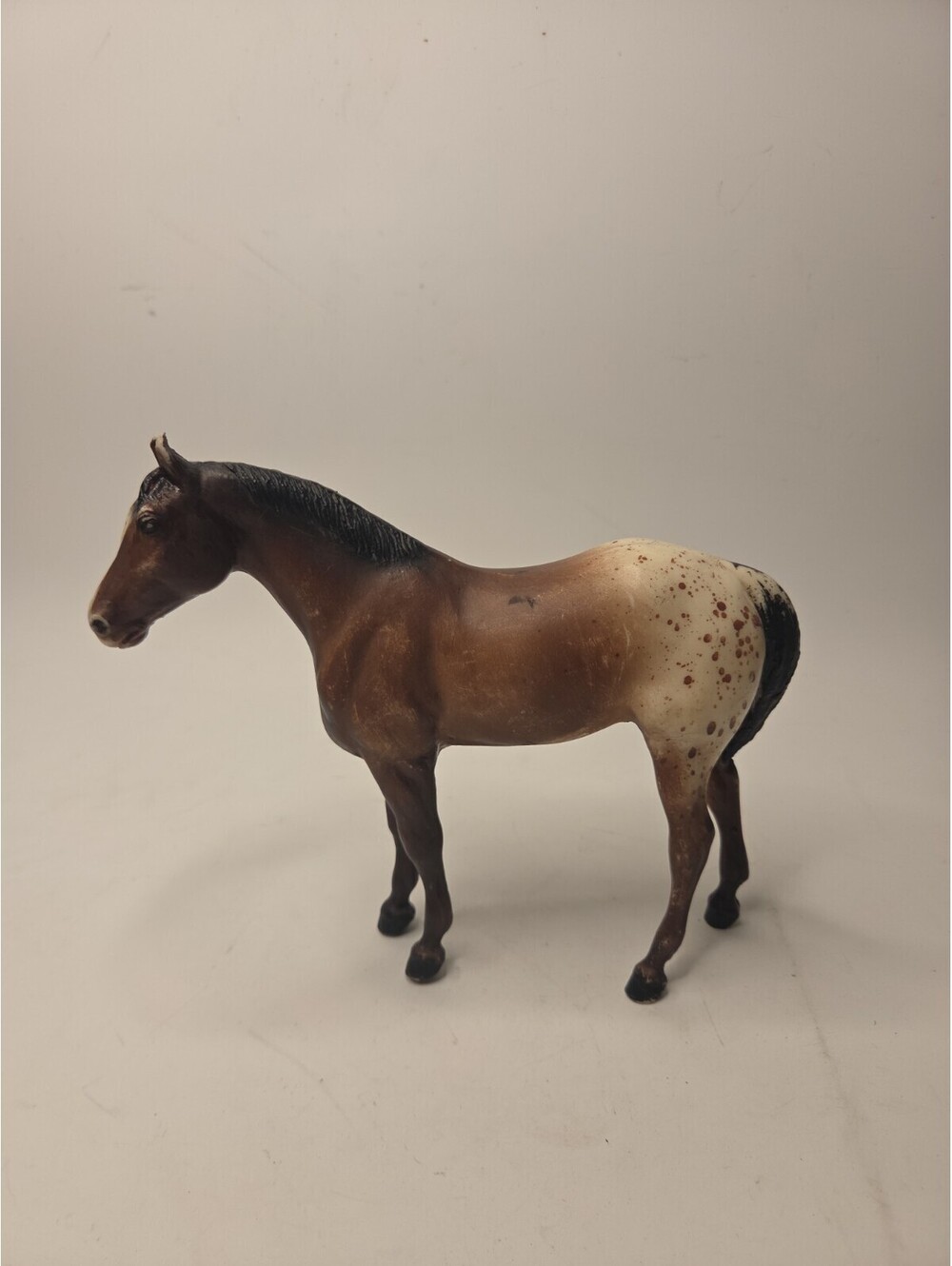 Breyer Quarter Horse Yearling Sandy Bay Appaloosa Dark Brown Spotted Vintage